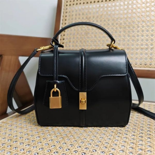 Calfskin Mini Top Handle Bag